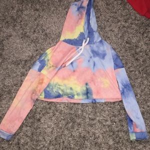 Tie diy cropped sweater